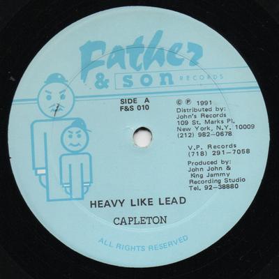12inch Record CAPLETON - Heavy Like Lead F&S010 Father & Son Re 1991 US Reggae, Ska & Dub Used