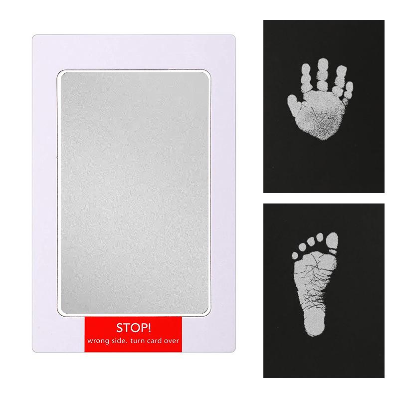 

Baby Hand & Footprint Pad: No-Wash Ink for Newborn Baptism серебряный