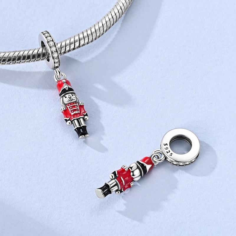 925 Silver Pendent Charm Red Series Cat Dragon Cherry Bead Pendant Fit Bracelet Necklace Womens DIY Charm Jewelry Gift