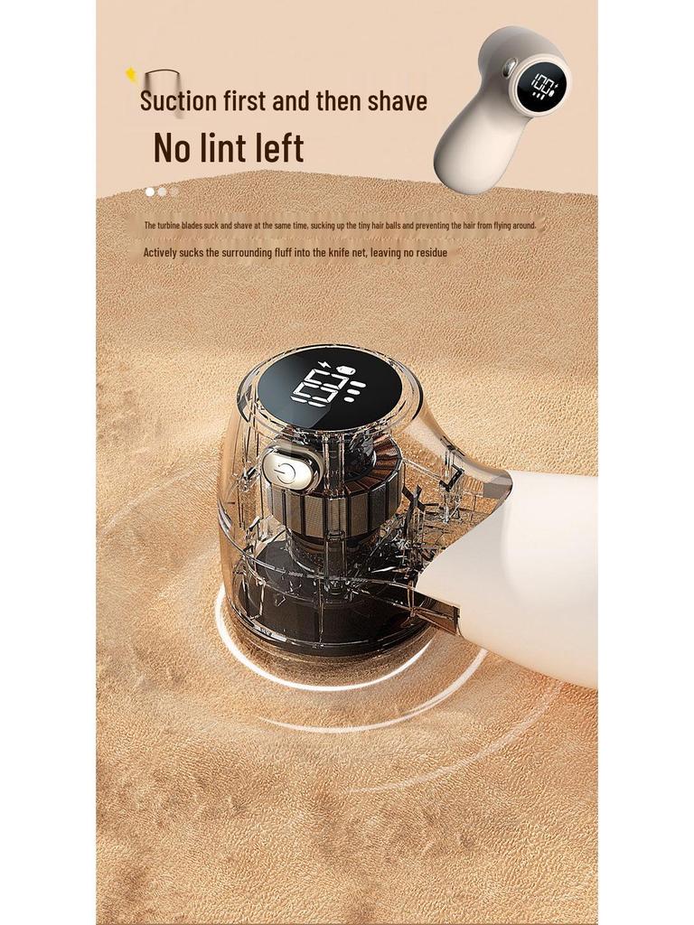 Rechargeable Lint Remover: Portable, Dual-Function, with Digital Display