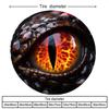 Lava Dragon Eye Spare Tire Cover Protective Polyester For SUV Trailer Truck