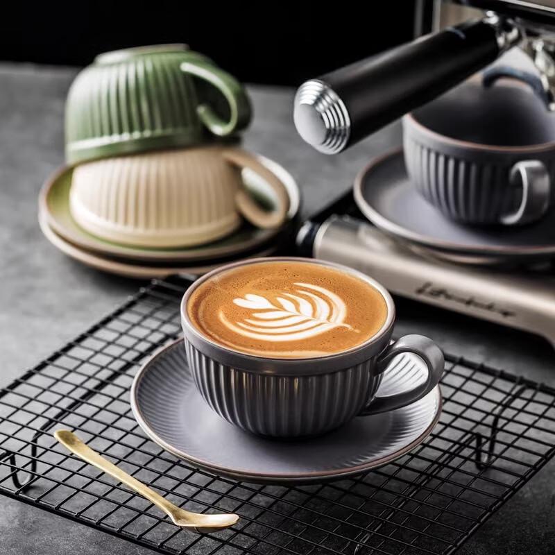 PINYU Elegant Ceramic Coffee Cup and Mug Gift Sets