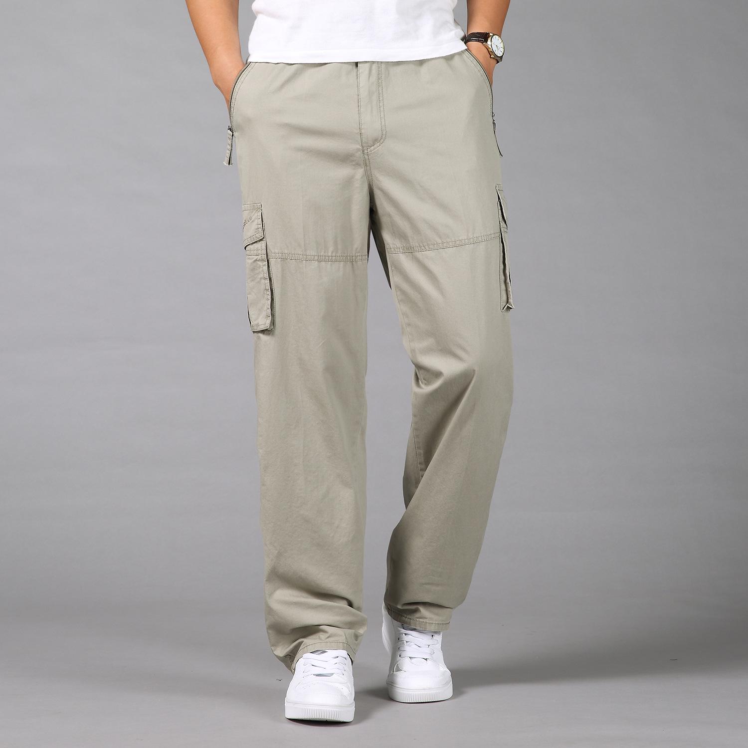 Мужские повседневные брюки большого размера — фото 7