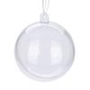20Pcs Fillable Clear Plastic Ball Wedding Christmas Decoration Ornaments (10cm)