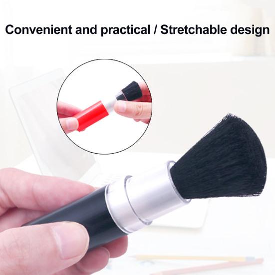2Pcs Cleaning Brush Lipstick-Style Rotating Retractable Brush Computer Keyboard Camera Lens Cleaning Brush Precision Cleaning Tool
