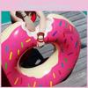 Kinder Schwimmring aus strapazierfähigem PVC im süßen Donut-Design für Wassersport