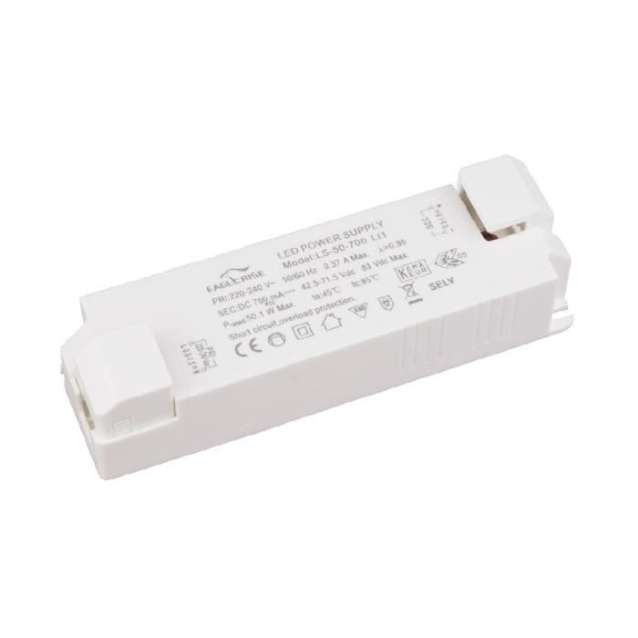 Eaglerise Transformateur LED 700mA 30W 40W 50W Sans Scintillement Courant Constant Pour Lampe De LED Bloc d'Alimentation Driver LED