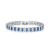 Rectangle Zirconia Zircon Chain Bracelet Rainbow Hand Chain New Crystal Bangles  Jewelry