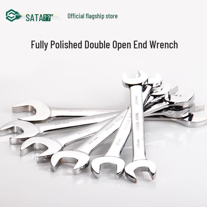 SATA Fully Polished Double Open End Wrench