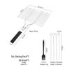 Portable Stainless Steel BBQ Grill Net for Fish, Meat & Vegetables – Foldable & Thickened Outdoor Mesh Clip