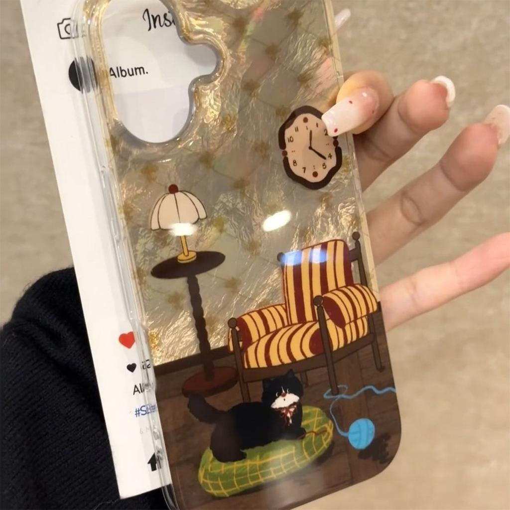 For Apple Mobile Phone Protective Cover Half-packed Feather Yarn Mobile Phone Case 14promax Mobile Phone Case for IPhone15imd Mobile Phone Case