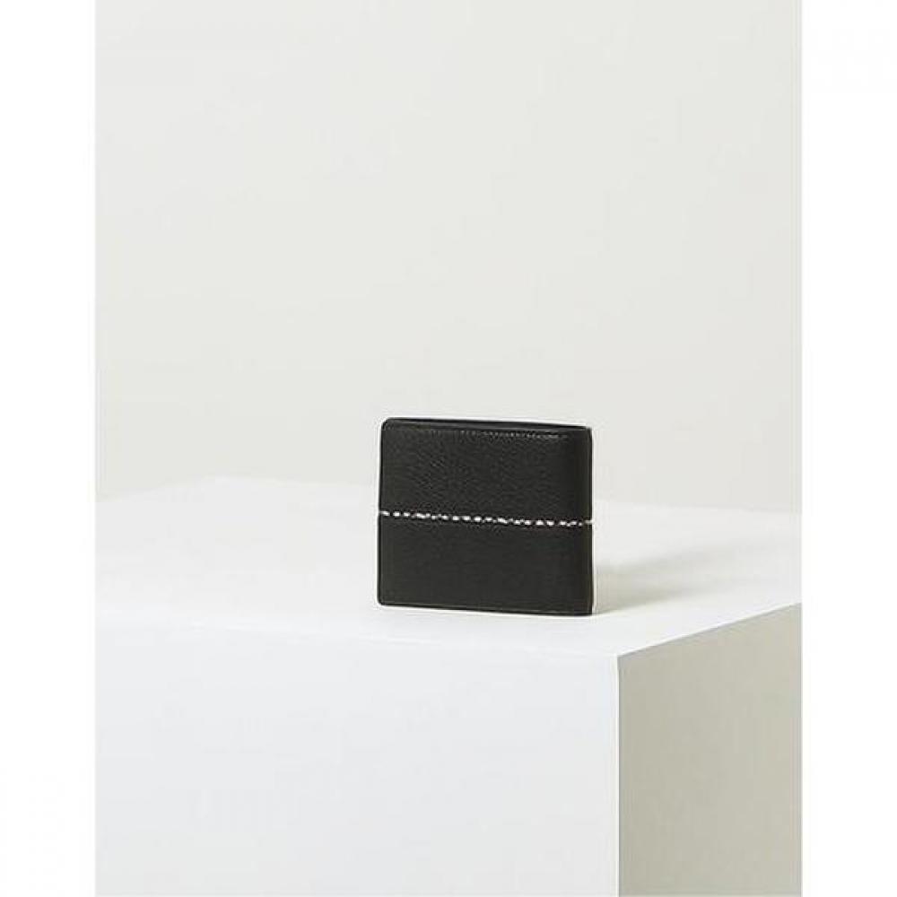 Daks Carteira Contrastante de Couro Preto Dbwa2f600bk