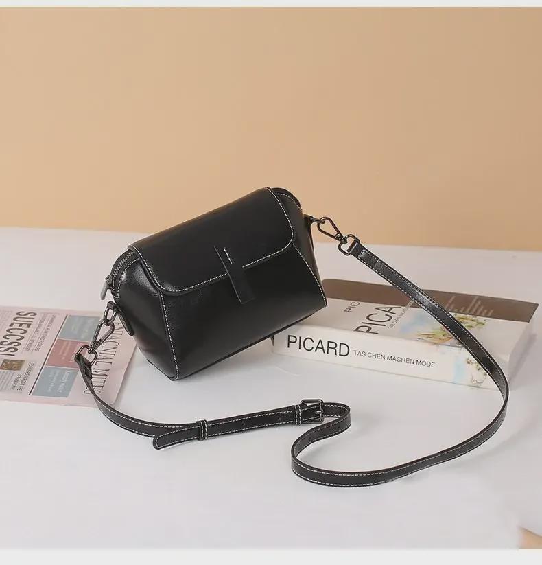 „2024 Modne małe torby na ramię i listonoszki ze skóry naturalnej dla kobiet”