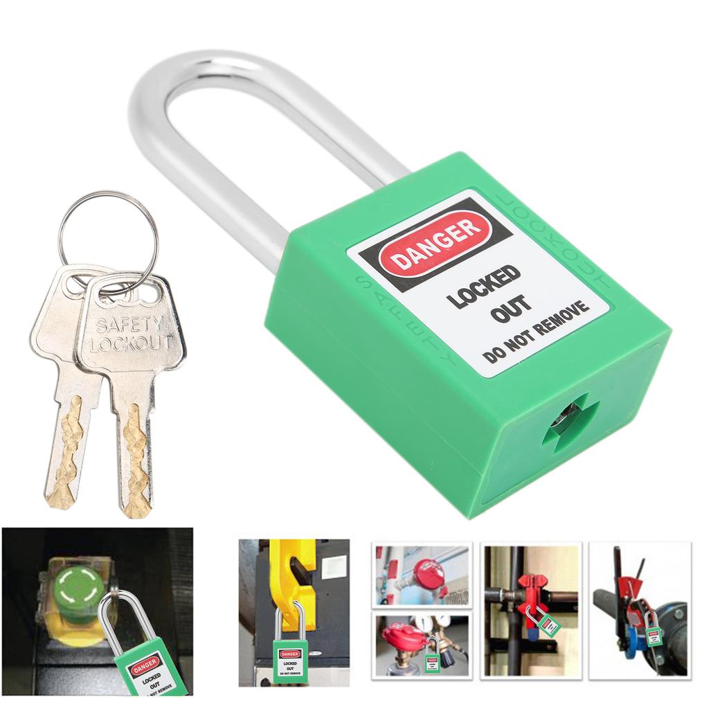 38mm   Padlock Insulating Industrial Plastic Nylon PA Steel for Chemical Electric Power Nuclear Energy(Purple )
