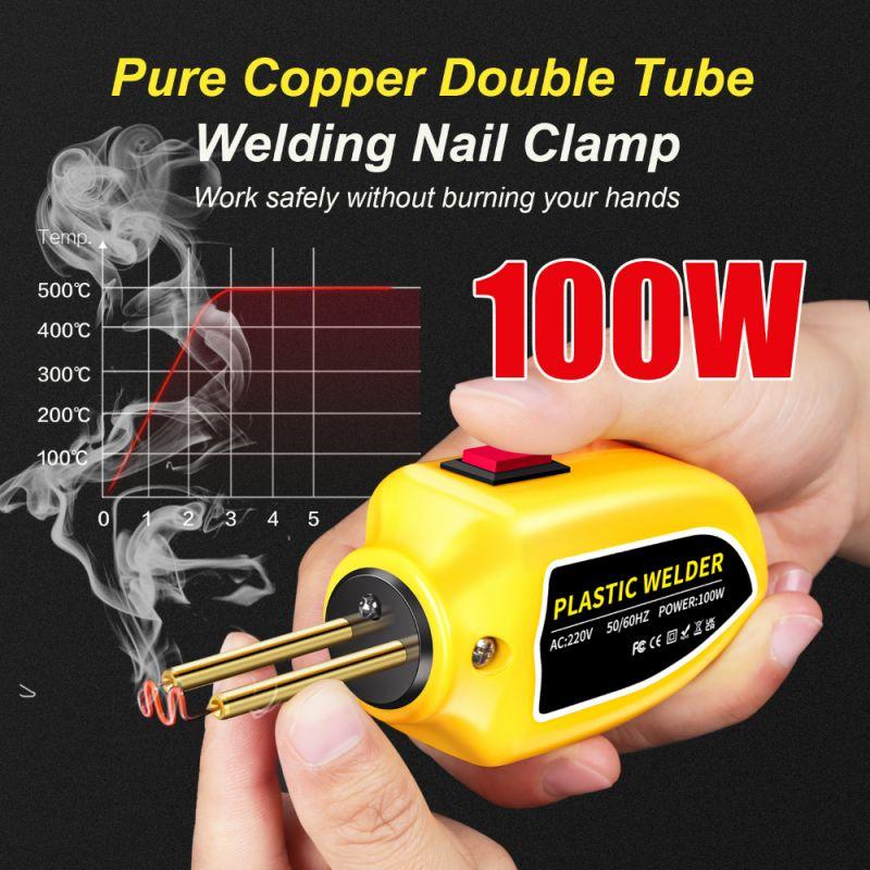 100W Plastic Welding Mini Hot Stapler Plastic Welding Plastic Welder Gun Kit for Car Bumper Repair Tools