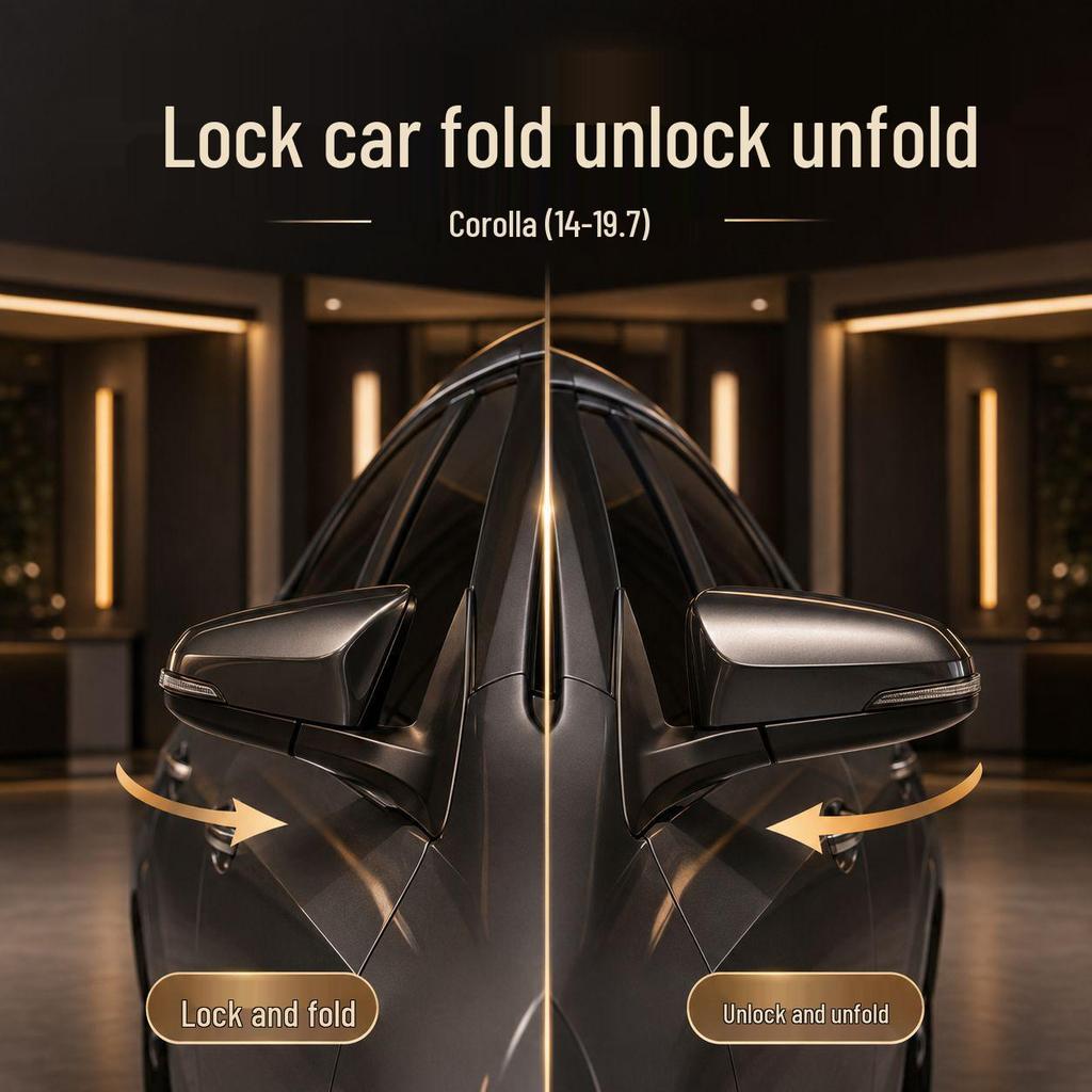 Toyota Corolla (2014-2019) Electric Folding Rearview Mirror Lock & Expansion Kit.