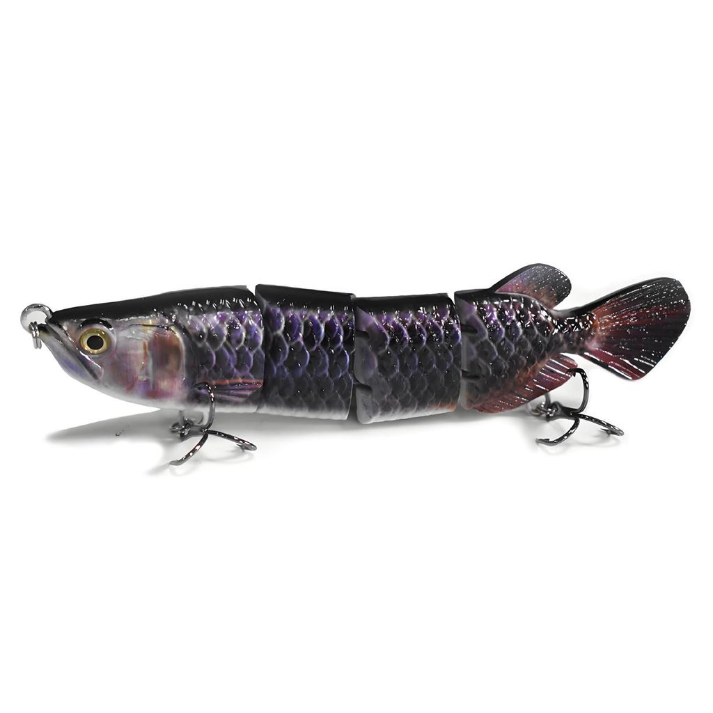 Golden Dragon Multi-jointed Sinking Fishing Lure, 4 Sections, 150mm/34.6g