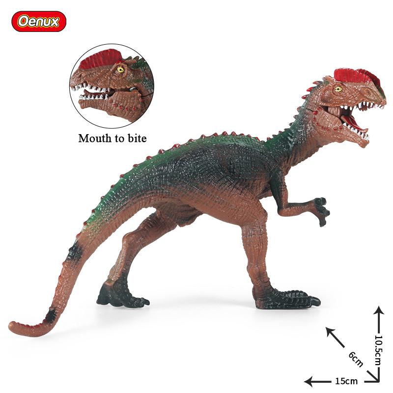Figurine Oenux Dinozauri Jurasici T-Rex Velociraptor Spinosaurus Dilophosaurus Model Animal Figurine de Acțiune Colecție Jucărie pentru Copii