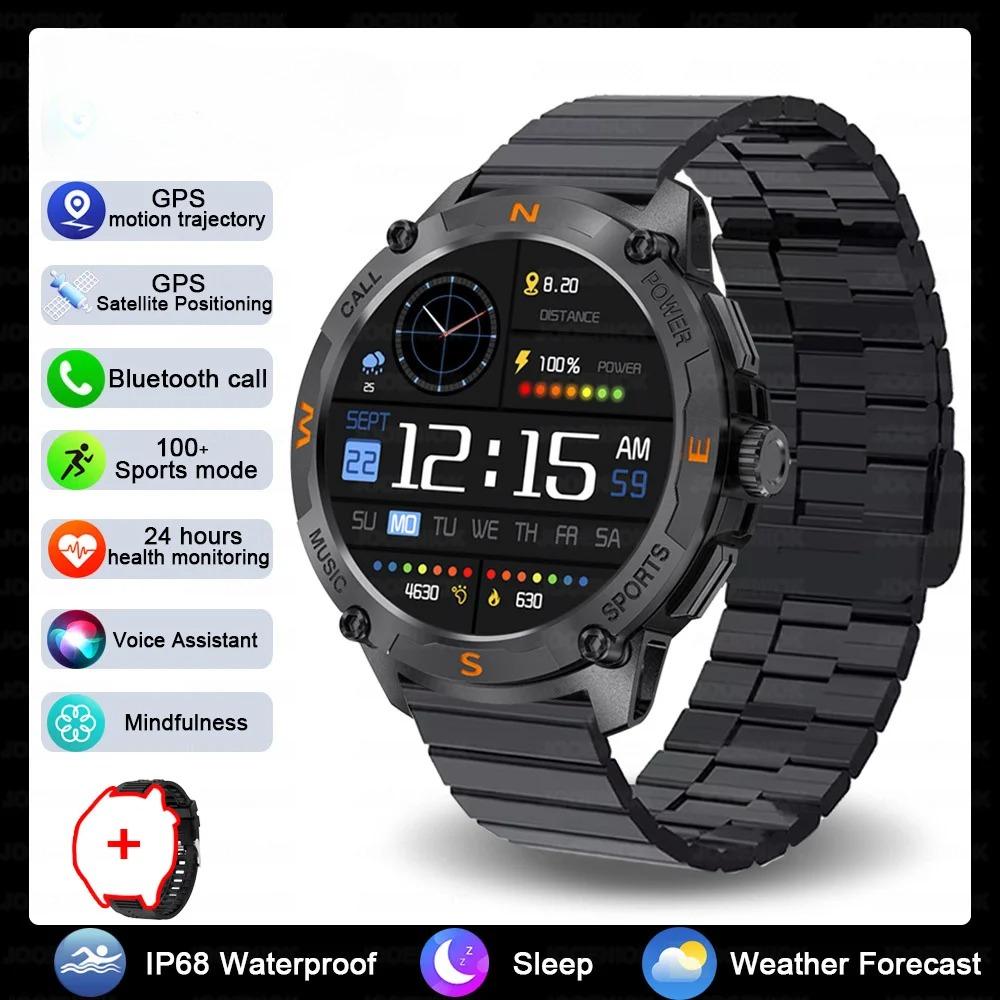 New GPS Outdoor Sports Smart Watch Men 1.43 Inch  Screen Built-in Dual-band GNSS Bluetooth Call Smartwatch Women