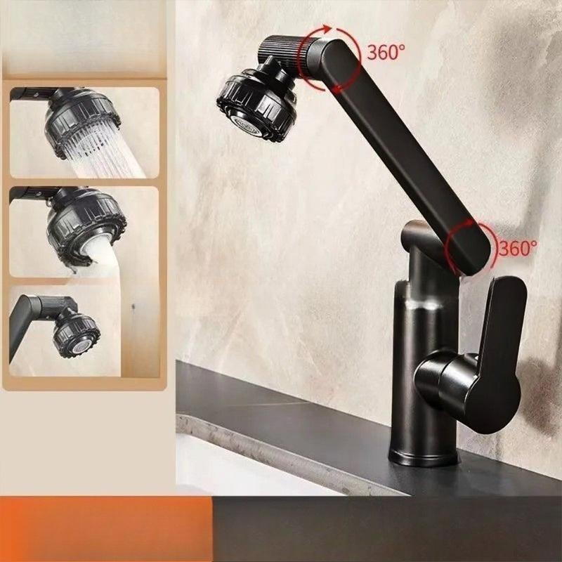 Faucet Washbasin Hot and Cold Household Washbasin Washbasin Universal Rotating Robotic Arm