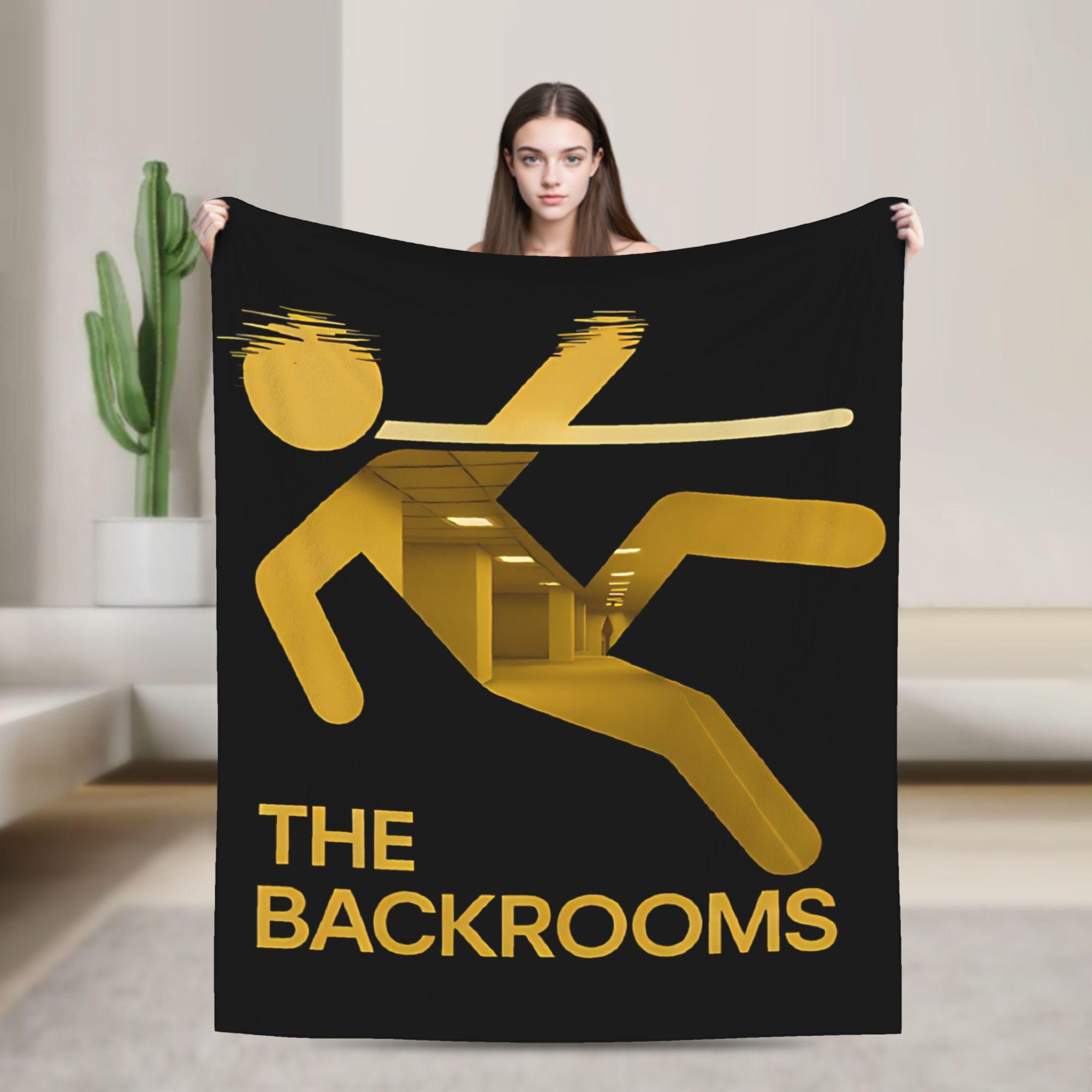 The Backrooms Liminal Space Blankets Coral Fleece Plush Textile Decor Breathable Thin Throw Blankets for Bed Bedroom Bedspread 75X95CM