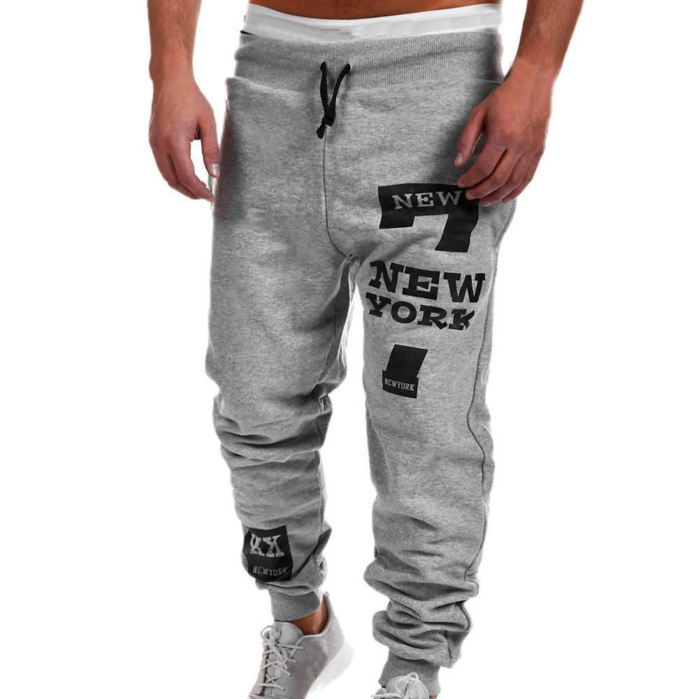 HS 4 Colors Mens Fashion Trousers Men Pants Casual Pants Sweatpants