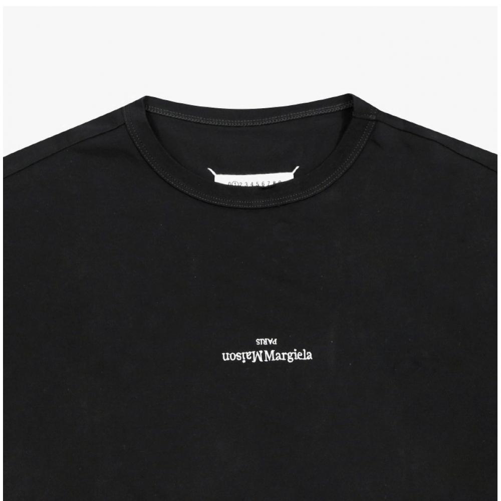 MaiSon Margiela Herr T-shirt omvänd logotyp S30gc0701 S22816 900