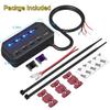 12V Fuse Block-Motorcycle Automotive Universal Kit Featuring a 20A Fuse, Relay Box, 4 Circuits, Low Profile Mini Blade Fuse Holder and Battery