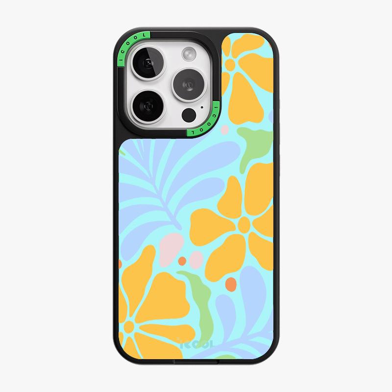 Replaceable Back Plate Mobile Phone Case Iphone15 Flower Apple 14pro Removable Magnetic Two-in-one Can Be Changed At Will