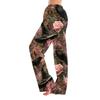 Pantaloni Pigiama da Donna con Stampa di Halloween, Vita Elastica e Coulisse, per Uso Casual e da Notte