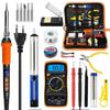 90W Adjustable Temperature Electric Soldering Iron Set for Home and Workshop Use