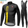 2026 Men's Cycling Long Sleeve Winter Bicycle Warm Riding Set Road Bicycle Cold Riding Long Sleeve Winter Riding Pants