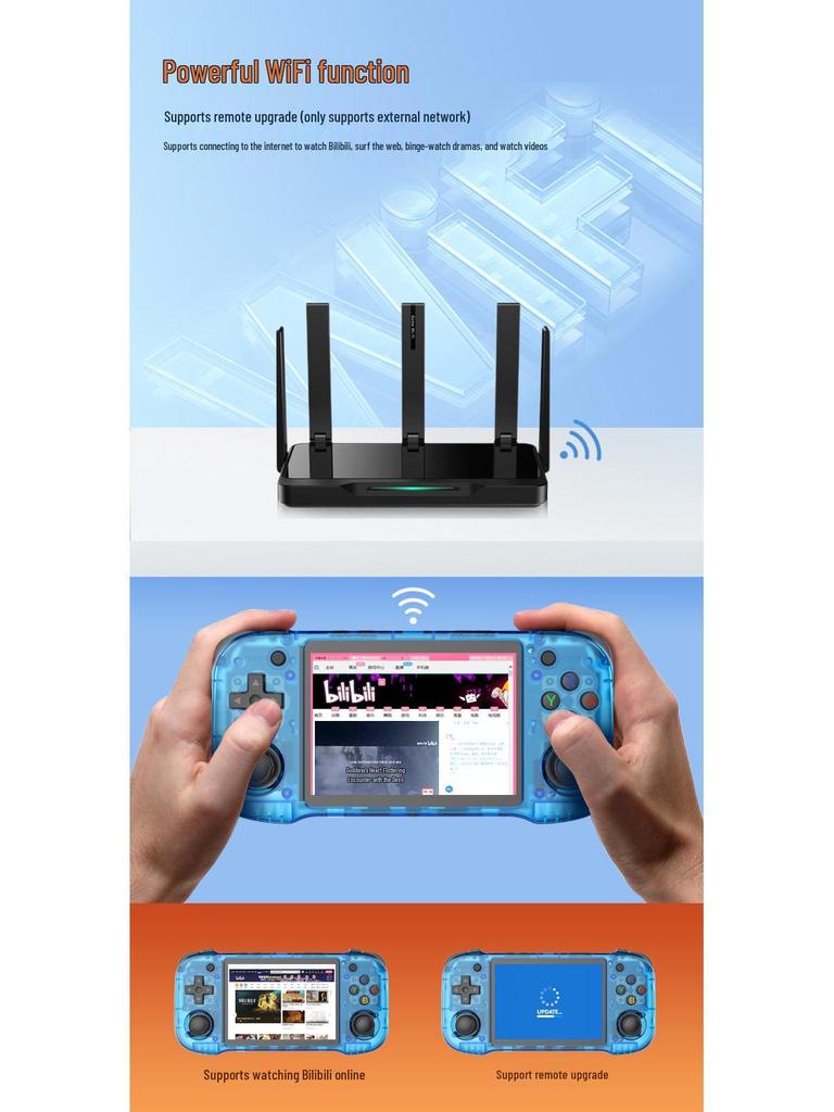 R46H Handheld 4.5\" HD IPS Retro Linux Game Console