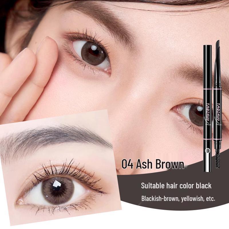 Yaqinuo Waterproof 3D Eyebrow Pencil – Smudge-proof, Pigmented, Easy for Beginners, Natural Look.