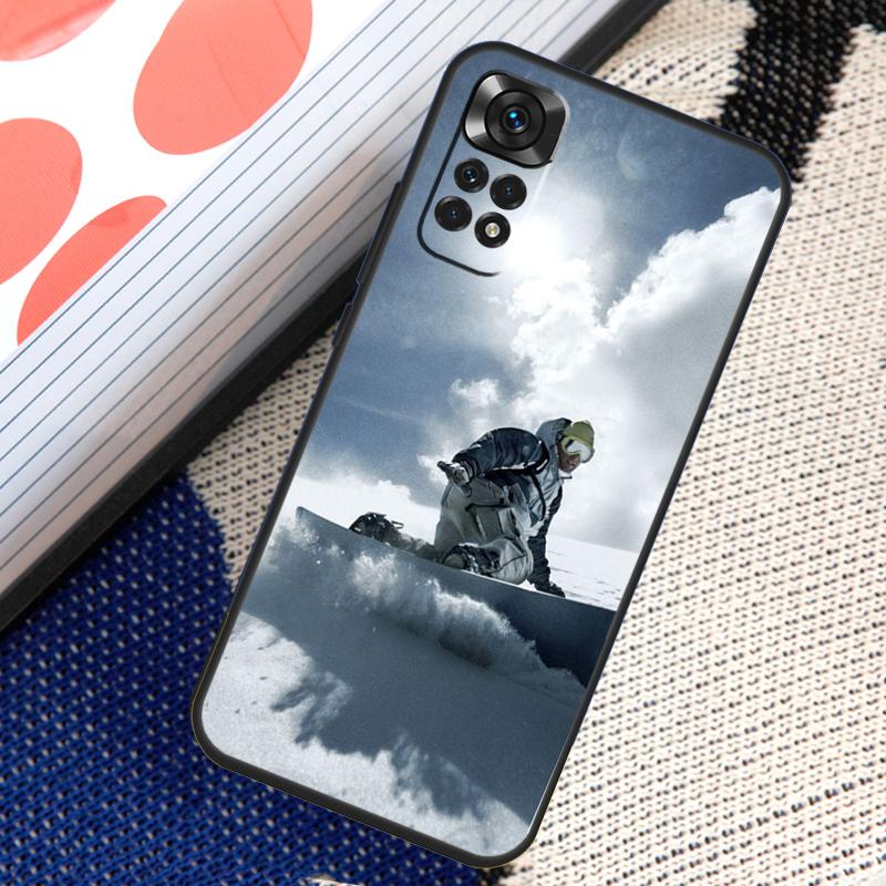 Cool Sports Snowboarding Case For Xiaomi Redmi Note 14 13 12 11 Pro 11S 12S Redmi 10 13 15 13C 15C 10C 12C 14C Funda