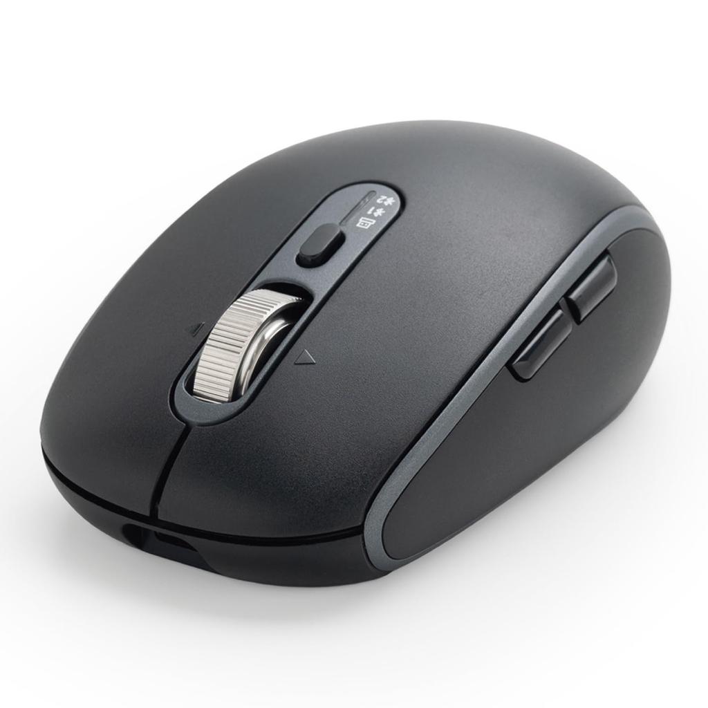 ELECOM Precisionist Wireless Bluetooth 8 Supports 3 Tilt IR LED Medium Mouse, Quiet, Rechargeable, 2.4GHz, Buttons, Multi-Pairing, Devices, Wheel,