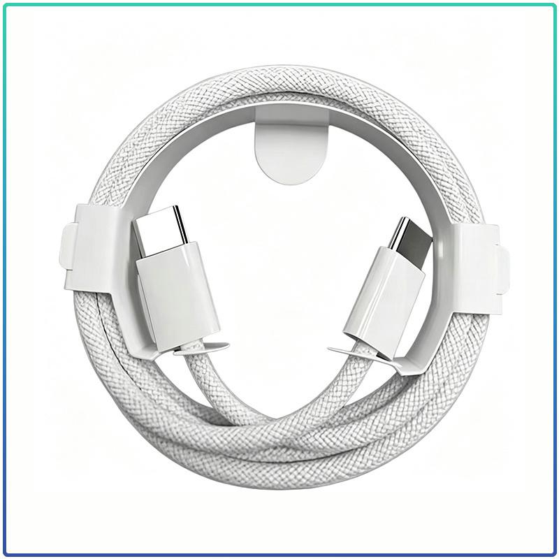 Original Apple Braided Type‑C To Type‑C Cable 1 Meter Stable Power Delivery Durable USB‑C Charging Cord Universal For iOS Android Devices