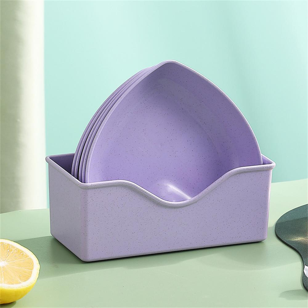 Creative Save Space Table Classification Multi-function Small Dish Smooth Heart Fruit Dish Food Grade No Fading Kitchen Set