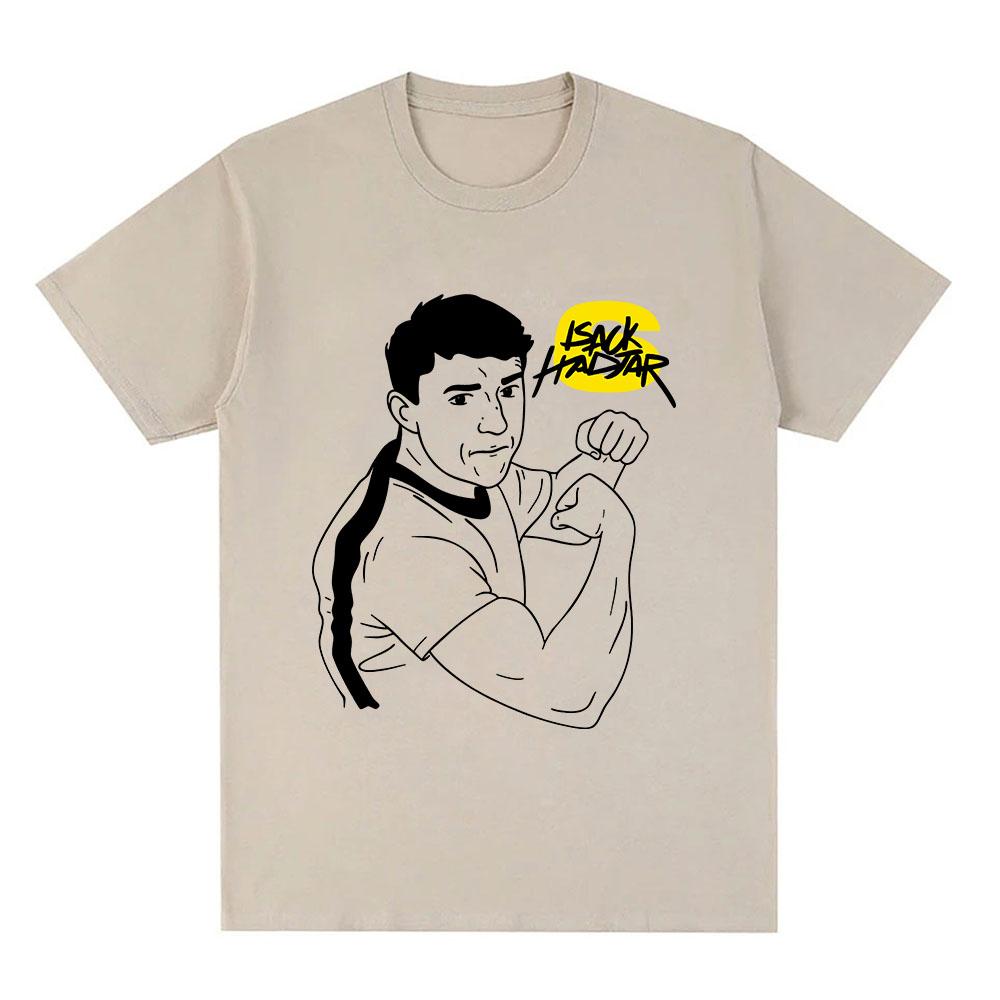 Isack Hadjar No.16 Strongman T-shirt O-neck Short Sleeve Loose Tshirts Unisex Streetwear Casual Summer Graphic Printing Tee