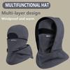 Outdoor Autumn and Winter Season Warm One-piece Hat, Two-layer Hat Design, Balaclava Hat, Can Be Used with Helmets, Unisex