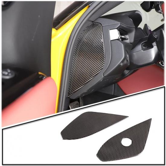 Soft Real Carbon Fiber Car Interior Kit Cover Trim For Toyota Supra A90 19-22
