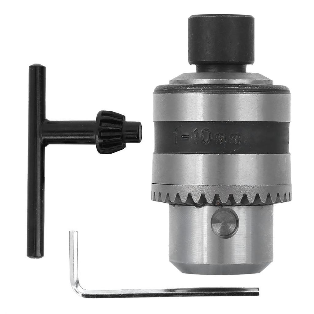 3 Jaw Clip Key Type Drill Chuck 8mm Fixing Hole for Grinding Polishing Machine