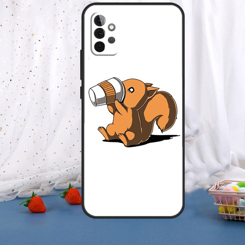 Cartoon Animal Squirrel For Samsung Galaxy A55 A35 A05 A52 A32 A22 A54 A14 A16 A26 A36 A56 A06 A15 A53 A33 A13 Case