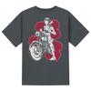 KAN6312 Ktg0151 Chicano Girls Bike Short Sleeve T-Shirt - Gray