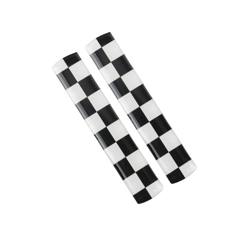 2Pcs/set Car Interior Door Handle Sticker Door Handle Protection Sticker 3D Union Jack For MINI Cooper F56 F55 Auto Accessories