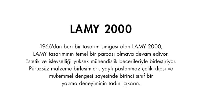 Lamy Elegant Fountain Pen Lamy 002 2000 Metal M (4014519647492)