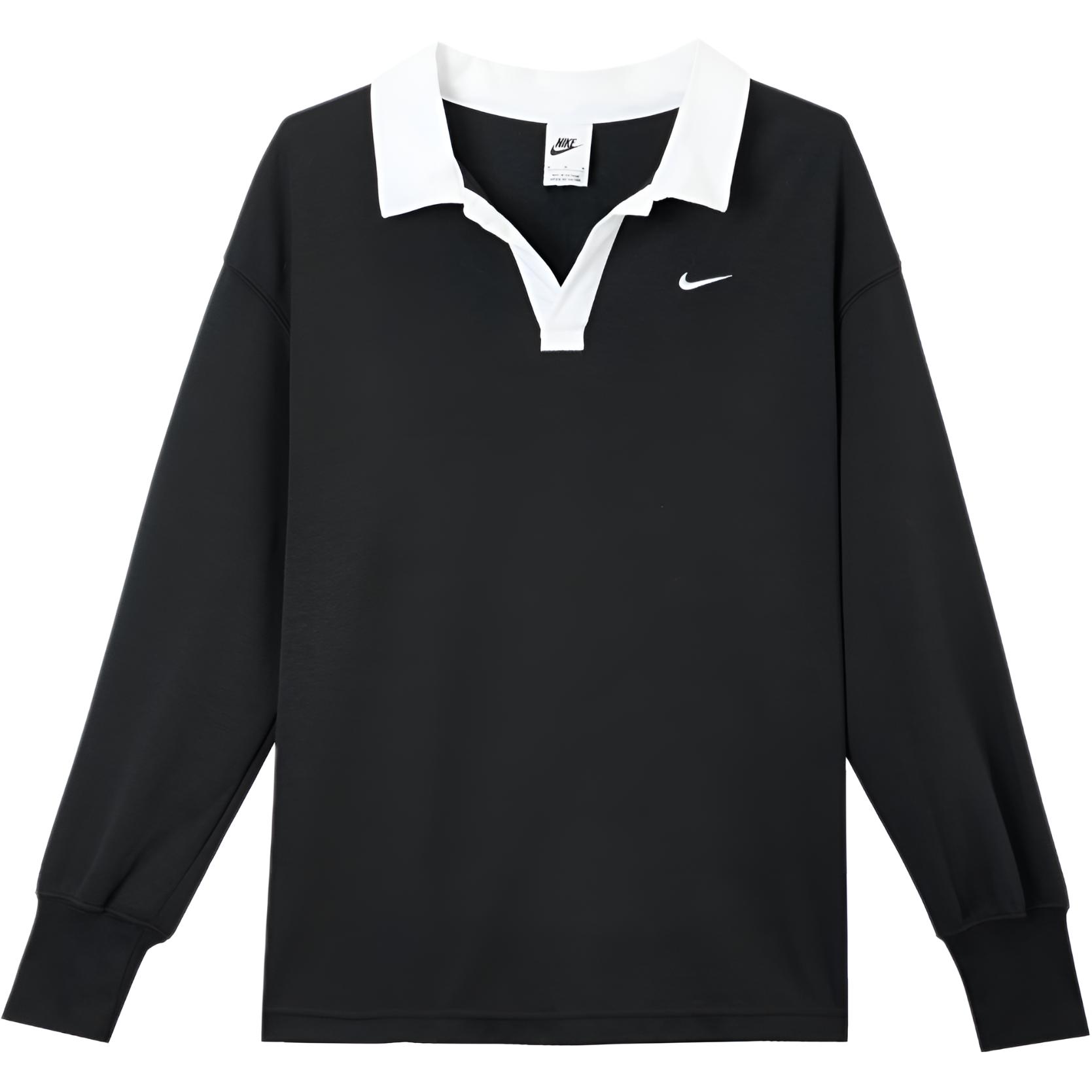 Nike Sportswear Essentials Drop Shoulder Sleeve T Shirt Women s Black FB8721-010 XL