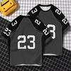 Printed Short Sleeved T-shirt Basketball T-shirt Breathable Top