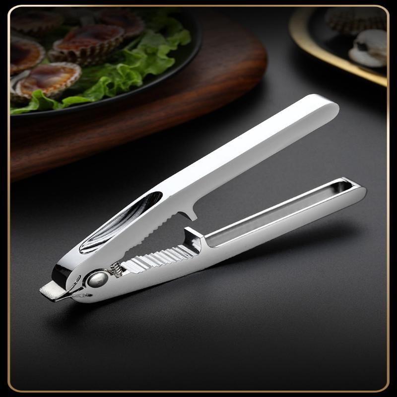 Aprisgorgogliare Strumento Granchio Cracker ApriVongole Utensile da Cucina Lega di Zinco Shucker Acciaio Inossidabile Strumento ApriVongole Gadget da Cucina