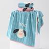 Luxury Yarn-Dyed Jacquard Cotton Bath Towel - Soft, Absorbent, Thick, and Large